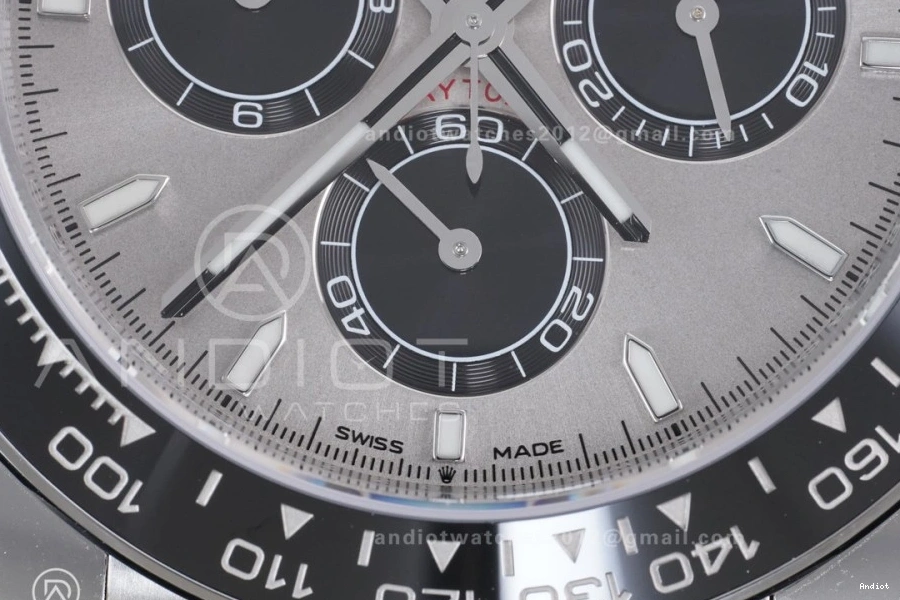 on Black 126519 Dial Edition VS4131 (Weighted) Strap V2 Daytona Best Gray 1:1 VSF Oysterflex 0119